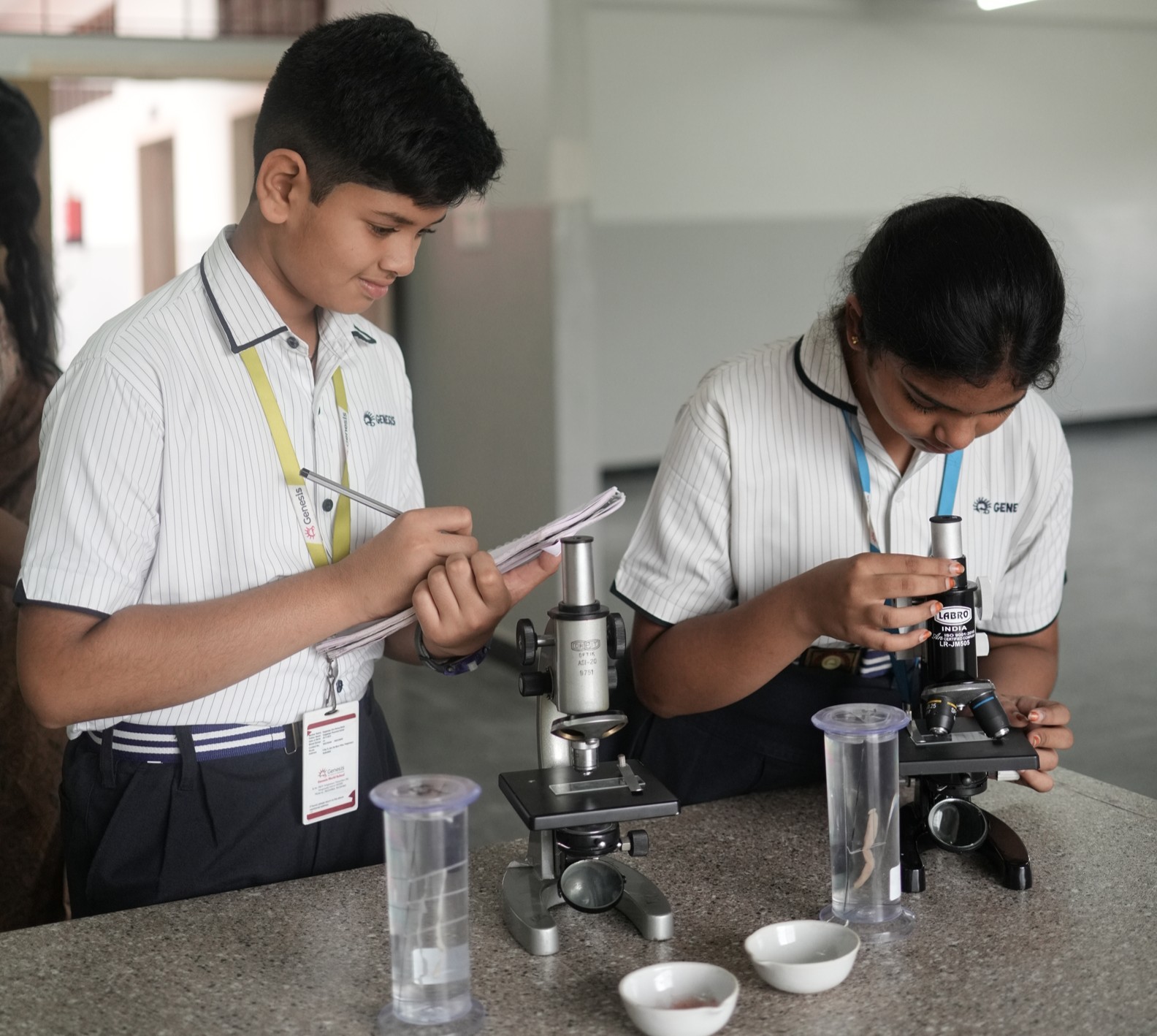 Students developing practical skills